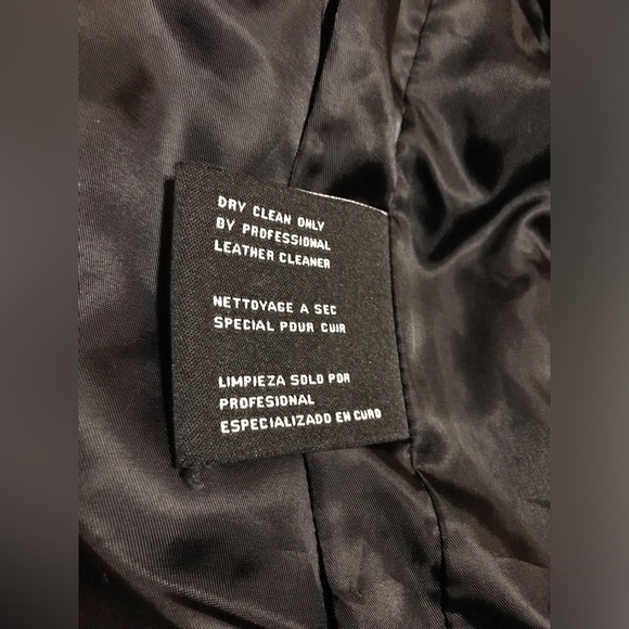 Michael Kors- Genuine Black Leather Jacket - Picture 15 of 16